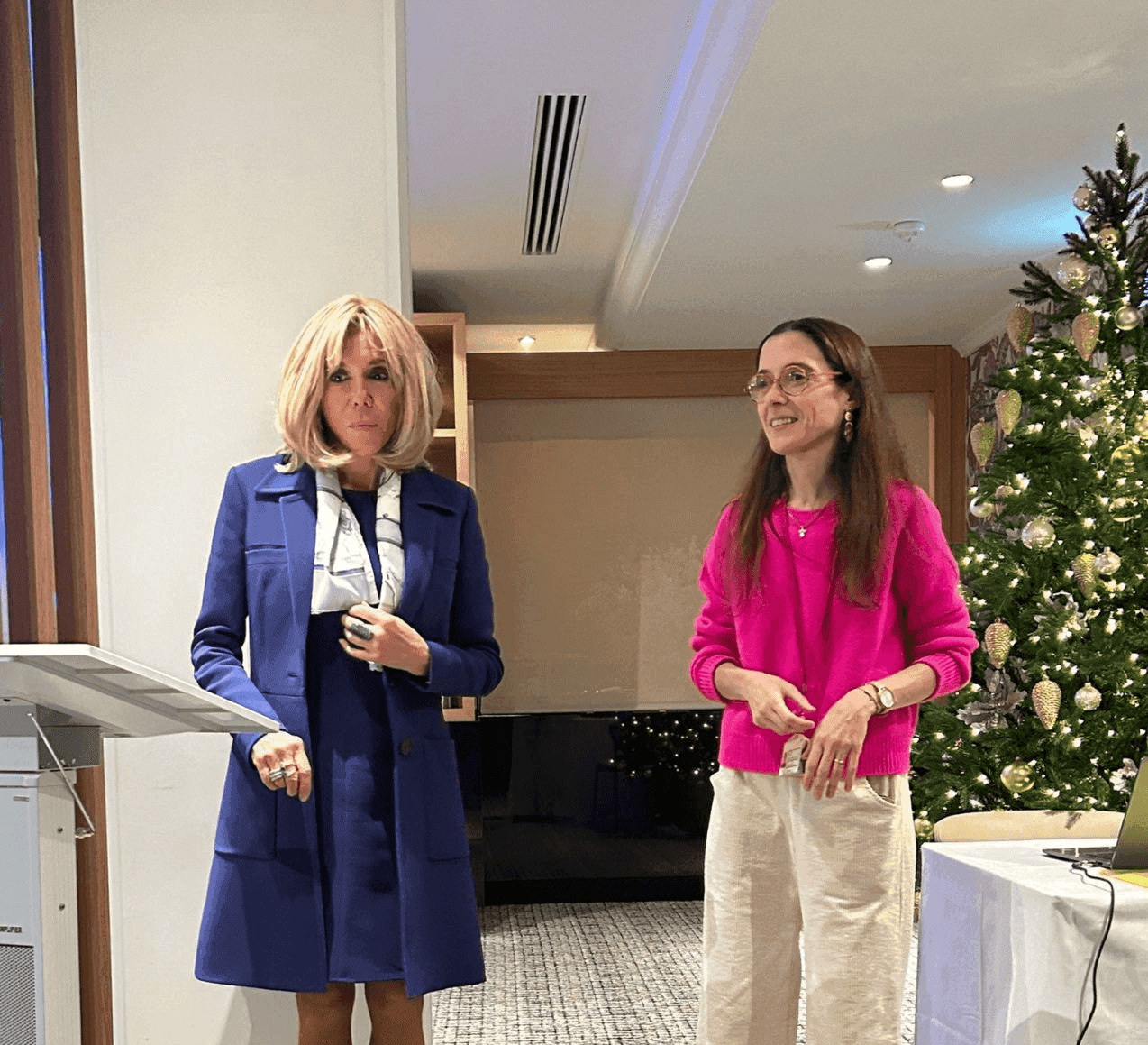 Brigit Macron et Celine Greco